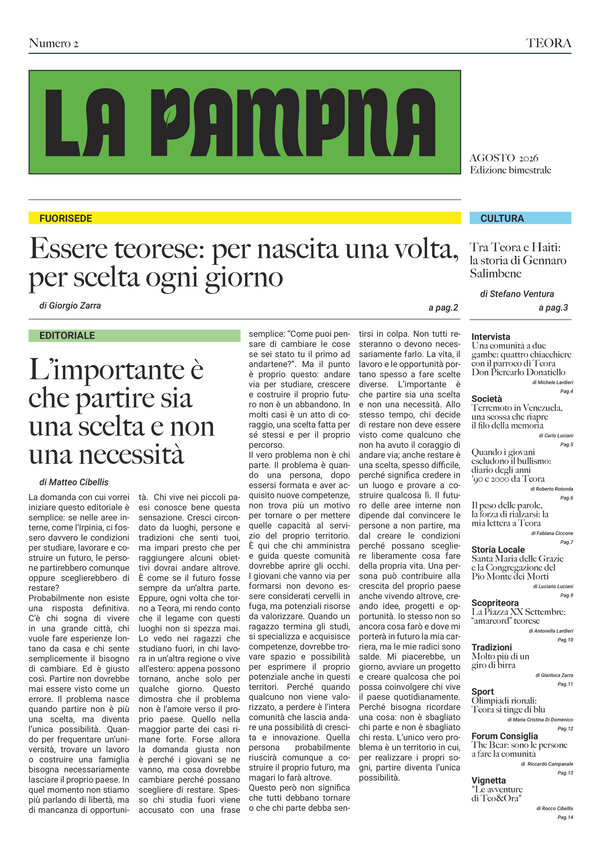 Prima pagina de La Pampna, numero 2